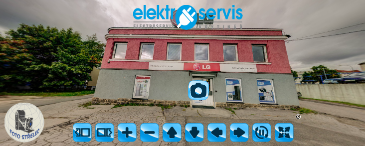 Virtuální prohlídka prodejny a servisu elektro Krytinář
